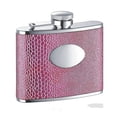 thumbnail image 1 of Anaconda Hot Pink Synthetic Leather Stainless Steel 4oz Hip Flask, 1 of 1
