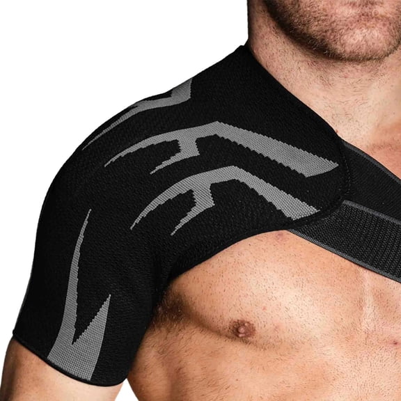 Anaconda Shoulder Brace - Rotator Cuff Support Brace with Gel Pad for Pain Relief,Shoulder Compression Sleeve for Preventing Strains and Dislocation, Adjustable Fits Left and Right Shoulder