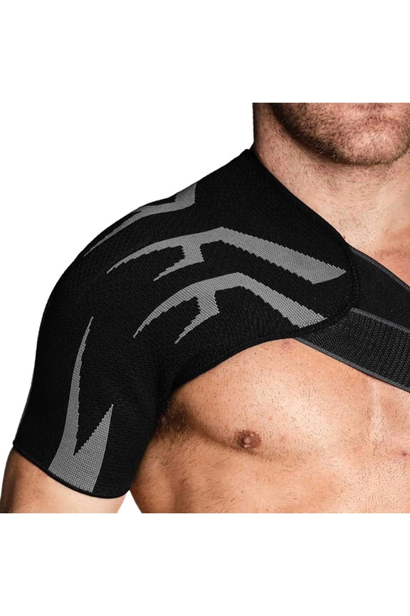 Anaconda Shoulder Brace - Rotator Cuff Support Brace with Gel Pad for Pain Relief,Shoulder Compression Sleeve for Preventing Strains and Dislocation, Adjustable Fits Left and Right Shoulder