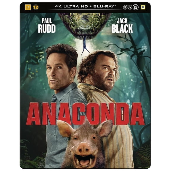Anaconda Steelbook (4K Ultra HD) Jack Black Paul Rudd Thandiwe Newton