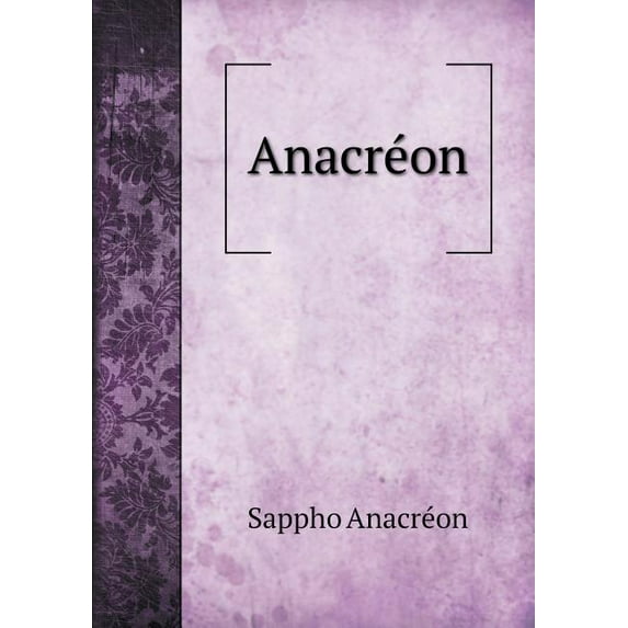 Anacréon (Paperback)