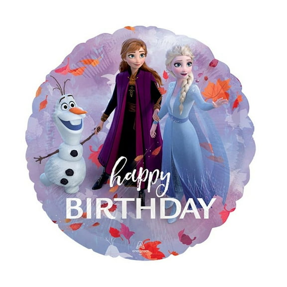 Anagram 17" Frozen 2 Happy Birthday Balloon
