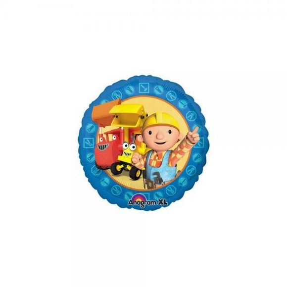 Anagram 18 Inch Bob The Builder Character Round Foil Balloon