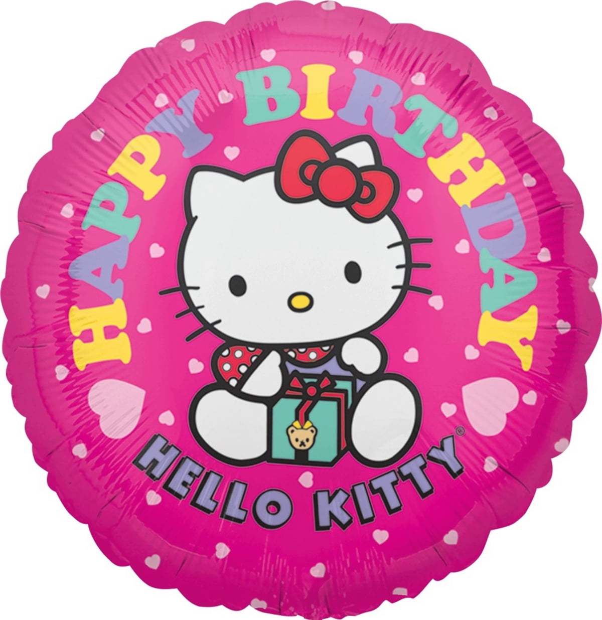 LOFTUS INTERNATIONAL Anagram 18 in. Hello Kitty Happy Birthday HX Foil Balloon