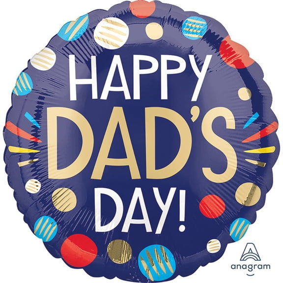 Anagram 18 inch Happy Dad's Day Foil Mylar Balloon Party Supplies Decorations