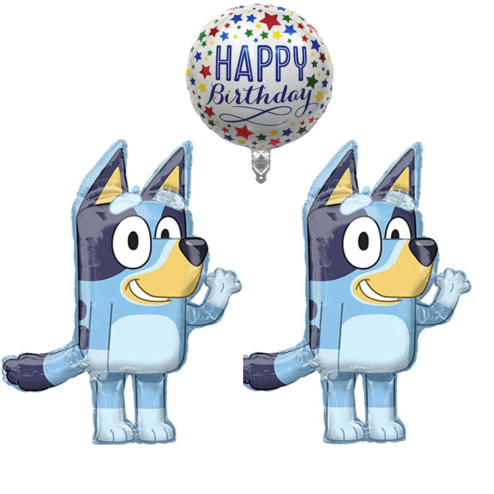 "Anagram Bluey Bingo Balloon Decor Set, 2x 41"" XL & 1x 18"" Birthday