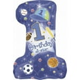 thumbnail image 1 of Anagram 28" 1st Birthday Sports All-Star Boy Foil Number 1 Shape Balloon, 1 of 2