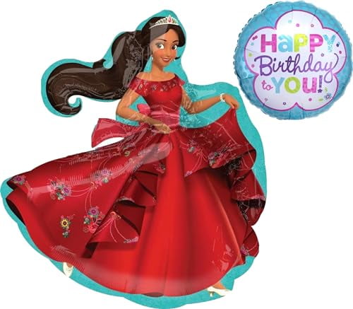 Anagram 31" Princess Elena Birthday Party Supplies Foil Balloon Bouquet Decorations Anagram 31" Princess Elena Birthday Party Supplies Foil Balloon Bouquet Decorations