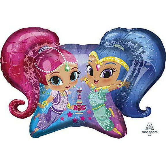 Anagram 31" Shimmer And Shine Foil Balloon, Multicolor,37499