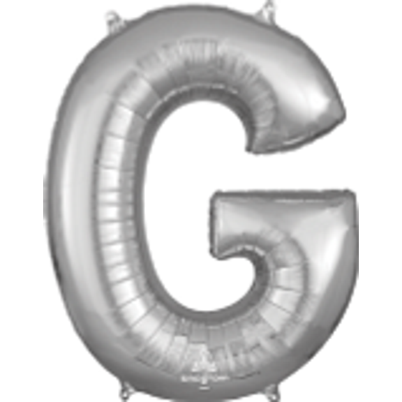 LRG SHP LETTER G SILVER