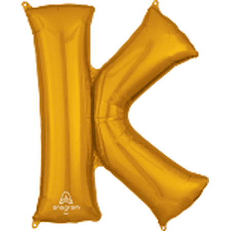 LRG SHP LETTER K GOLD