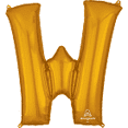 thumbnail image 1 of LRG SHP LETTER W GOLD, 1 of 2