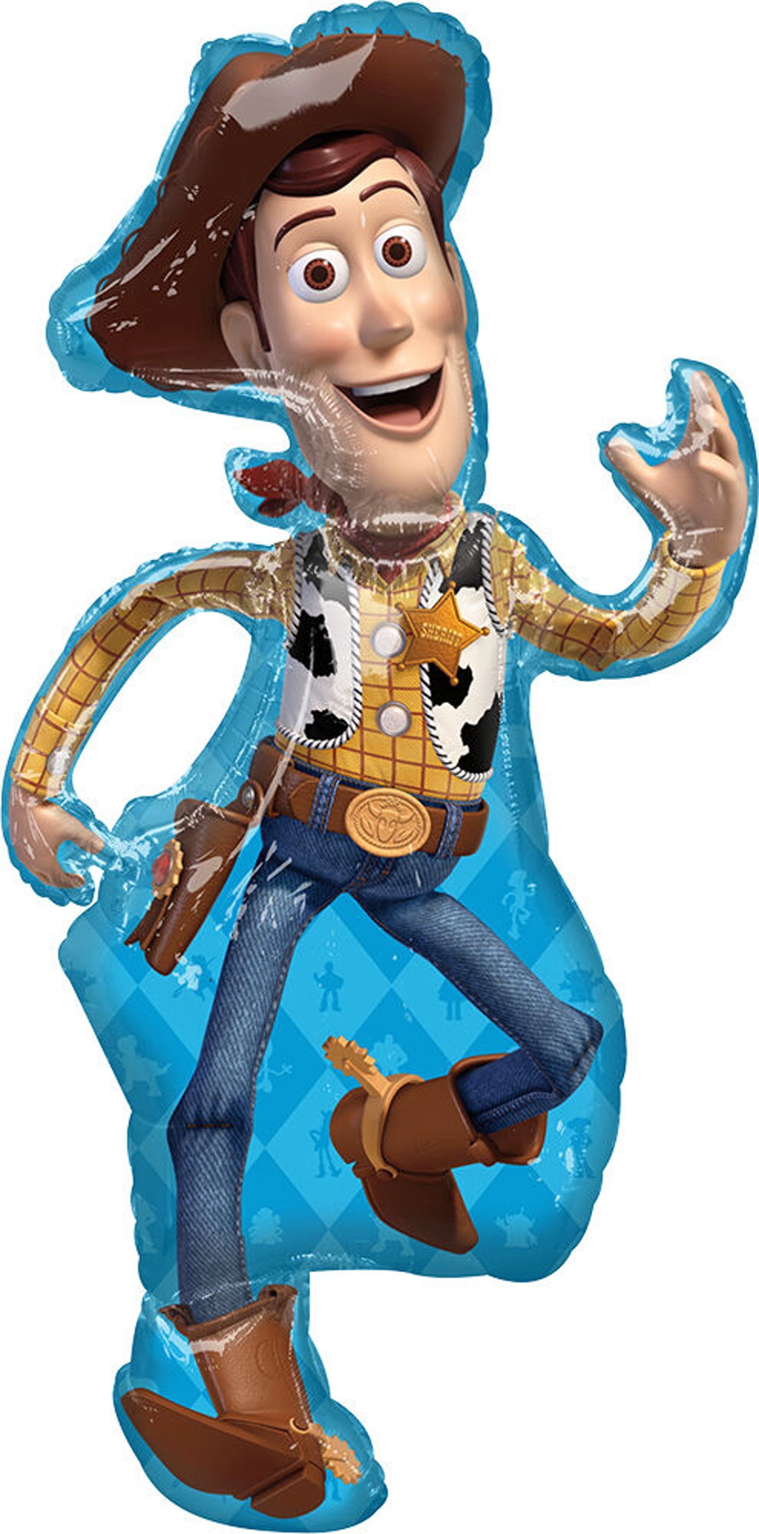 MAYFLOWER DISTRIBUTING Anagram Toy Story 4 Woody Jumbo Shaped Foil Balloon, 44 in.