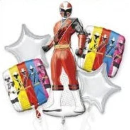 Anagram 5 pc Power Rangers Ninja Steel Bouquet of Balloons