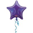 thumbnail image 1 of Anagram 56474 32 in. Purple Dazzler Star Foil Balloon, 1 of 1