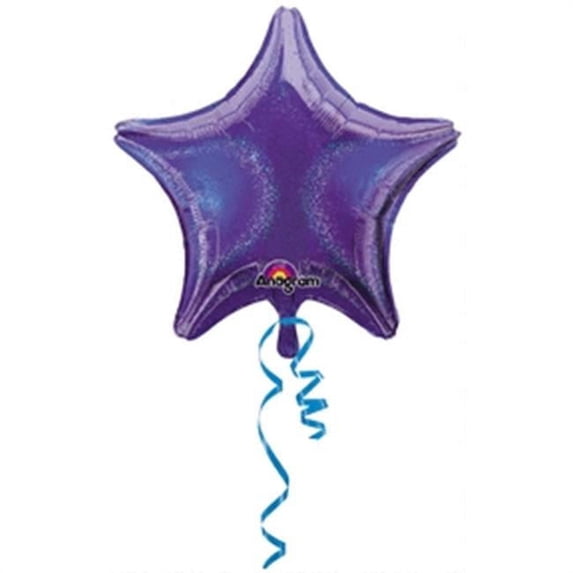 Anagram 56474 32 in. Purple Dazzler Star Foil Balloon
