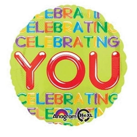 Anagram 73381 Helium Celebrating You Foil Balloon - Pack of 5
