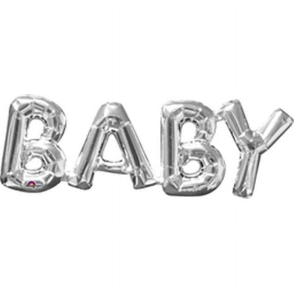 Anagram 78380 26 in. Phrase Baby Foil Balloon - Silver