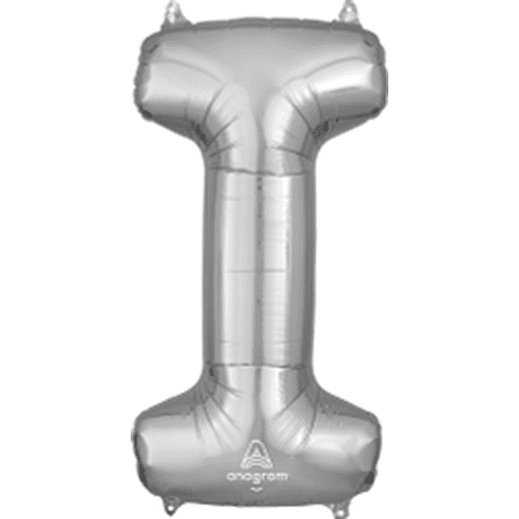 LRG SHP LETTER I SILVER