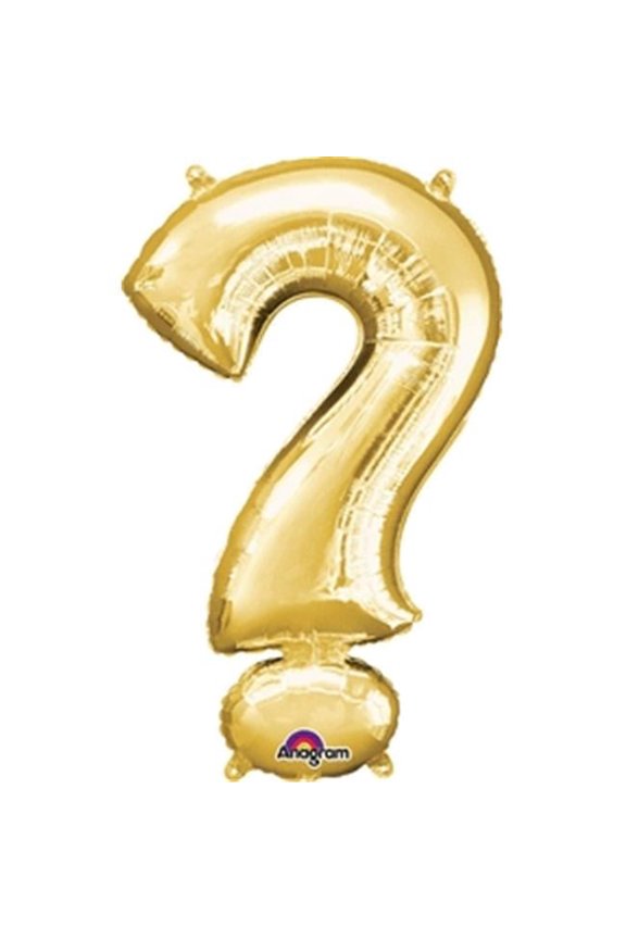 Anagram 78451 36 in. Symbol Question Mark Gold Supershape Foil Balloon