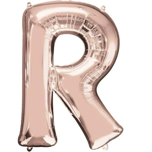 Anagram 89770 37 in. Letter R Rose Gold Balloon