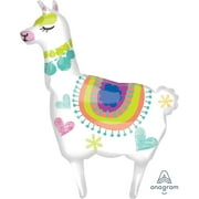 Anagram Alpaca Llama 41" Fortnite Supershape Foil Jumbo Birthday Party Balloon