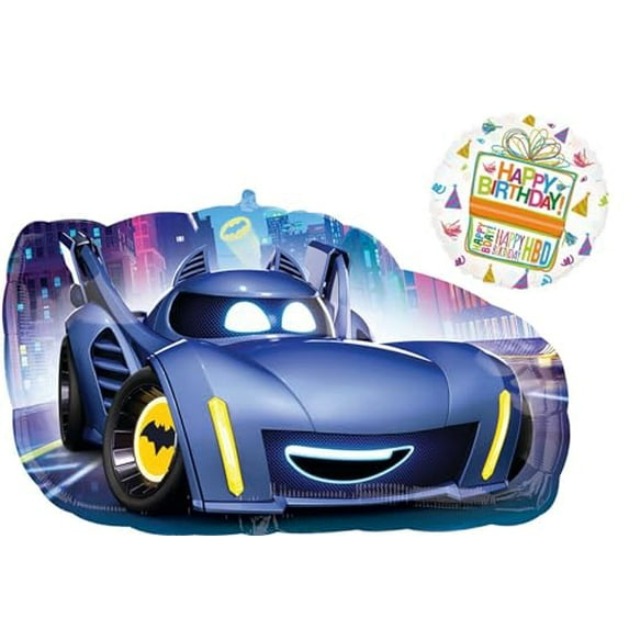 Anagram Batwheels Birthday Party Supplies 2 pc Balloon Bouquet Decorations