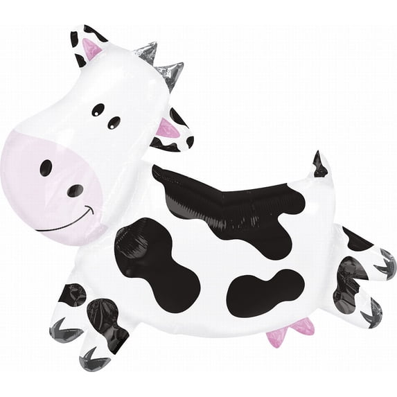 Anagram Cow Shape Mylar Foil Balloon, 30" Inches
