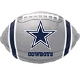 thumbnail image 1 of Anagram Dallas Cowboys Shape 21" Football Football Foil Balloon, Silver Blue, 1 of 2