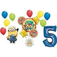 thumbnail image 1 of Anagram Despicable Me Minions 5th Birthday Party Balloon Bouquet Decorations, 1 of 9