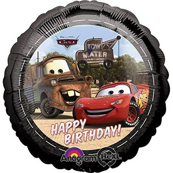 Anagram Disney Cars Happy Birthday Tow Mater 18" Foil Mylar Balloon (1ct)