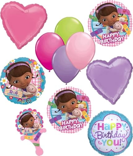 Anagram Doc Mc Stuffins Birthday Party Supplies 11pc Balloon Bouquet Decorations