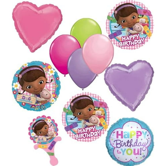 Anagram Doc Mc Stuffins Birthday Party Supplies 11pc Balloon Bouquet Decorations