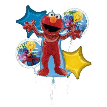 Anagram Sesame Street Foil Balloons Bouquet