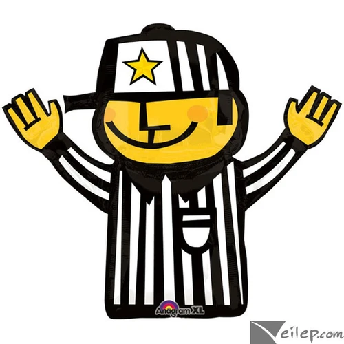 Anagram Football Referee Super Shape 32" Foil Balloon Party Supply
