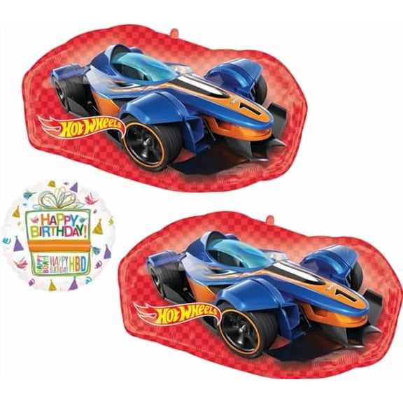Anagram Hot Wheels 3 pc Birthday Party Balloon Bouquet Decorations