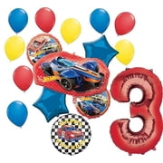 Anagram Hot Wheels Ultimate 3rd Birthday Party Balloon Bouquet Decorations