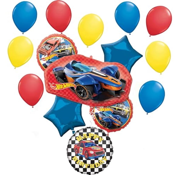 Anagram Hot Wheels Ultimate Birthday Party Balloon Bouquet Decorations