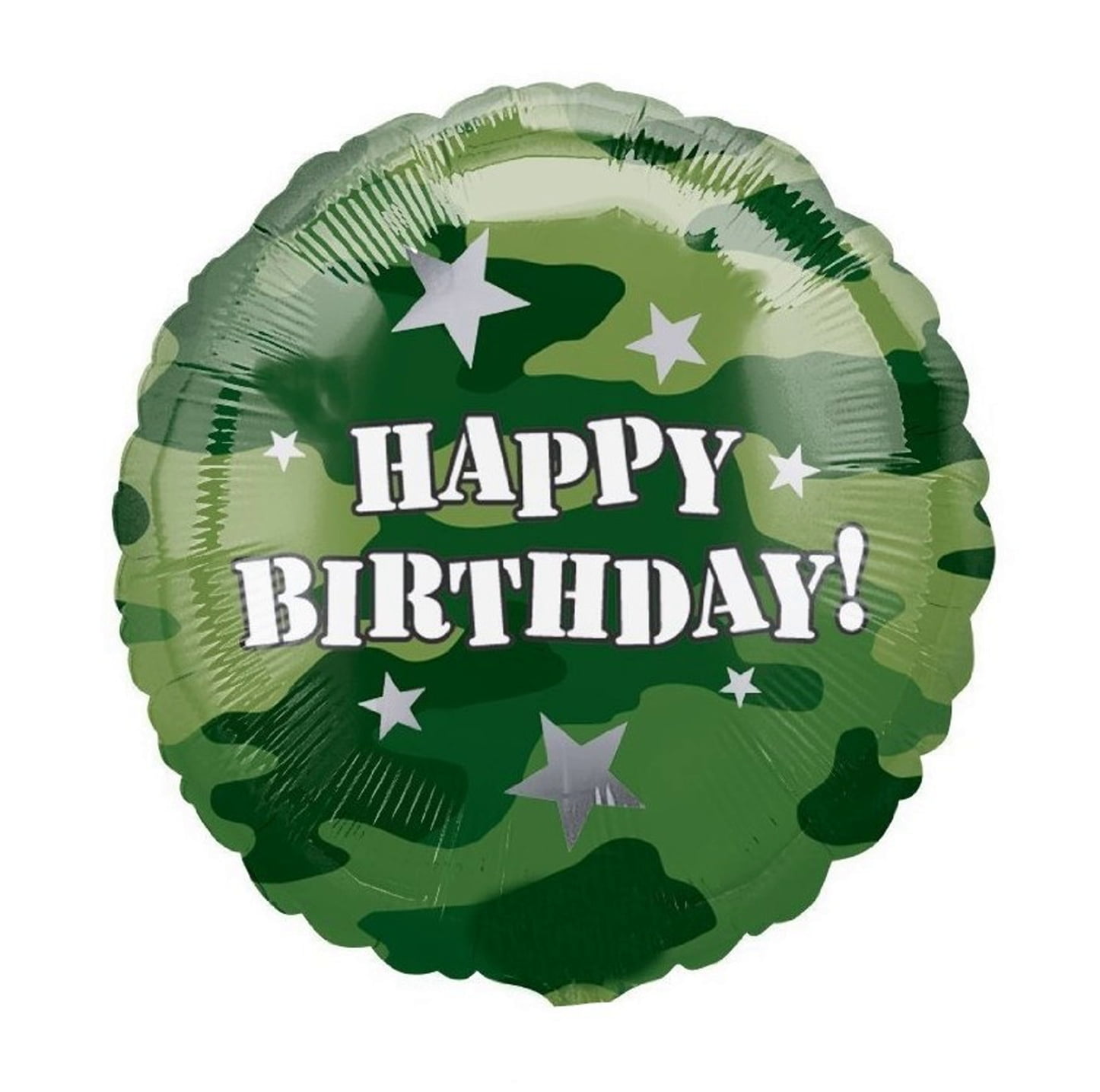 Anagram International Hx Camouflage Birthday Foil Balloon, Multicolor