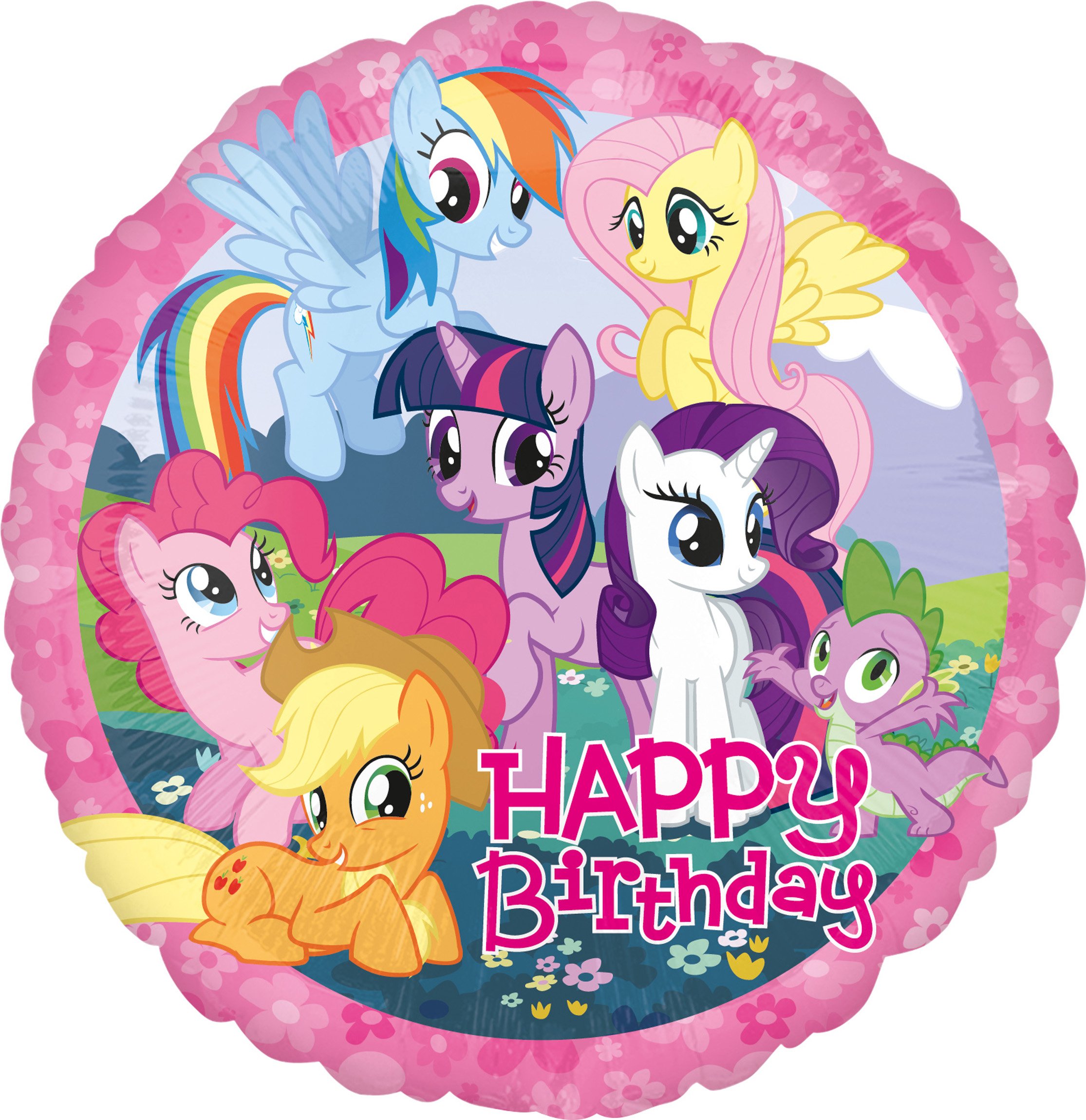 Anagram International My Little Pony Birthday Foil Balloon, 17'', Multicolor