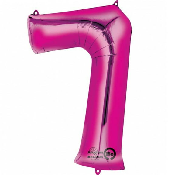 Anagram International Mylar Pink Number Balloons (Each)