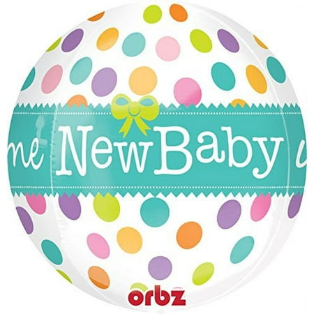 Anagram International New Baby Orbz Balloon Pack, 16", Multicolor