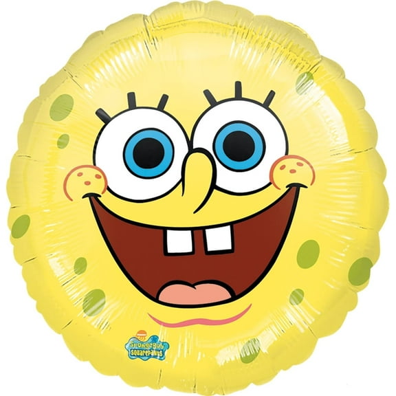 Anagram Spongebob Smiles Foil Balloon Pack, 18", Multicolor