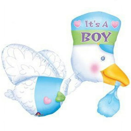 Anagram International Stork Boy Shape Foil, 32", Multicolor price history and forecast - Anagram