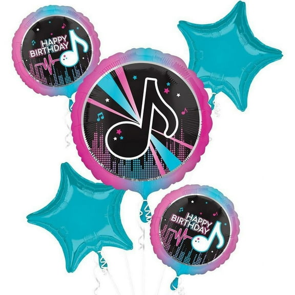 Anagram Internet Famous Birthday Foil Balloon Bouquet 5 Piece