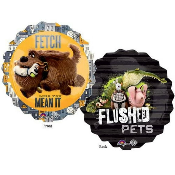 Anagram Jumbo 2 Sided 28" The Secret Life of Pets Foil Balloon