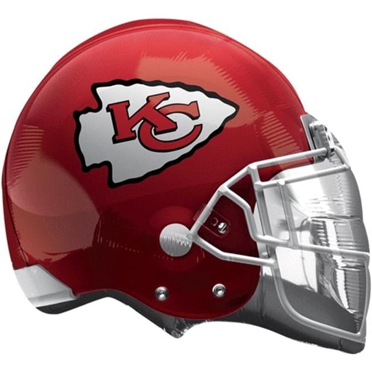 Anagram Kansas City Chiefs Party 24" Football Helmet Foil Super Shape Balloon, Red White