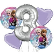 Anagram Lightweight Kids Balloons, Foil Multicolor, 18", 5 oz, 5 Count