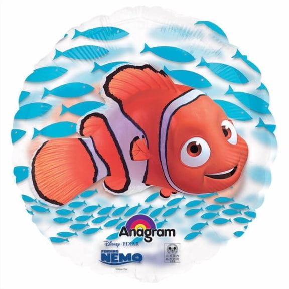 26 inch See-Thru Nemo Foil Mylar Balloon - Party Supplies Decorations