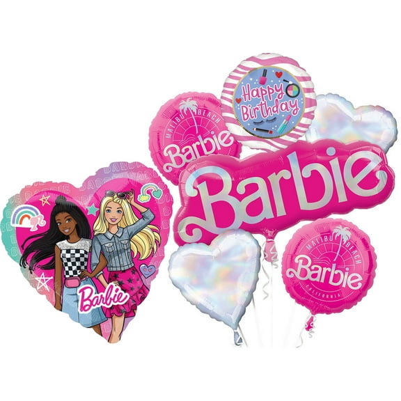 Anagram Malibu Barbie California Dreaming Birthday Party Supplies Balloon Bouquet Decorations